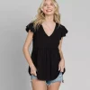 JEANS Lyhythihaiset Paidat Ja Topit>Culture Code Xiomara trikoopaita musta