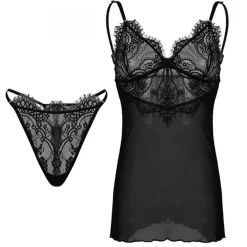JEANS Alusvaatteet></noscript>D Karen Jovita chemise ja stringit musta