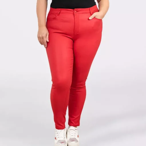 JEANS Housut | Plus!>Daysie Coated housut punainen