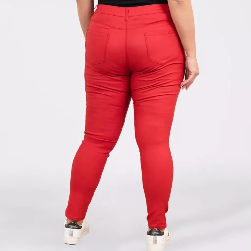 JEANS Housut | Plus!>Daysie Coated housut punainen