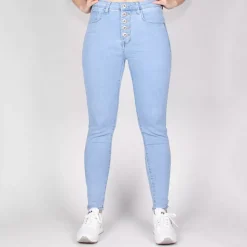 JEANS Farkut>Daysie high waist stretchfarkut light blue
