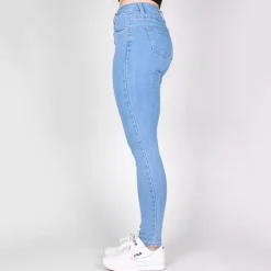 JEANS Farkut></noscript>Daysie high waist stretchfarkut baby blue