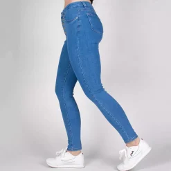 JEANS Farkut></noscript>Daysie high waist stretchfarkut steel blue