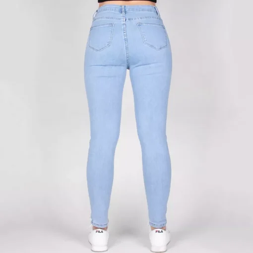 JEANS Farkut>Daysie high waist stretchfarkut light blue