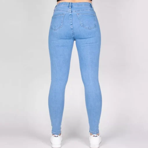 JEANS Farkut>Daysie high waist stretchfarkut baby blue