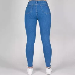 JEANS Farkut></noscript>Daysie high waist stretchfarkut steel blue