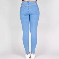 JEANS Farkut></noscript>Daysie high waist stretchfarkut baby blue