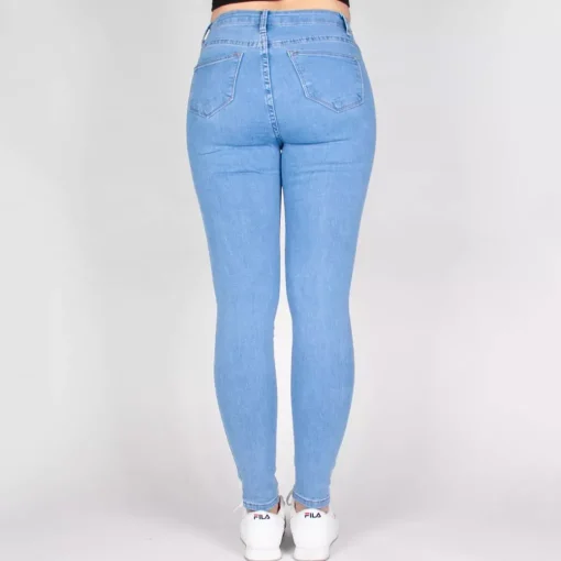 JEANS Farkut>Daysie high waist stretchfarkut baby blue