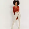 JEANS Leggingsit>Daysie high waist thermoleggingsit vaalea beige