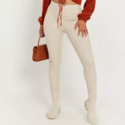 JEANS Leggingsit></noscript>Daysie high waist thermoleggingsit vaalea beige