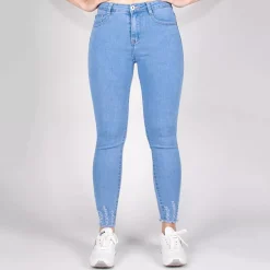 JEANS Farkut>Daysie skinny stretchfarkut vaaleansininen