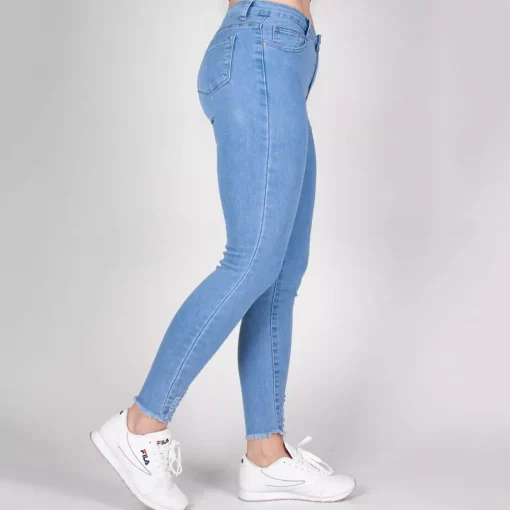 JEANS Farkut>Daysie skinny stretchfarkut vaaleansininen
