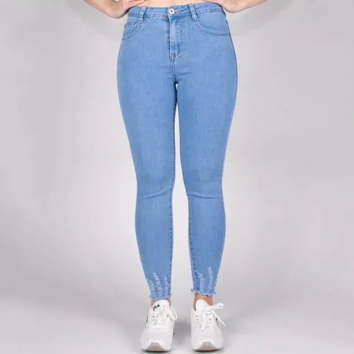 JEANS Farkut>Daysie skinny stretchfarkut vaaleansininen