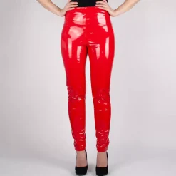 JEANS Housut>Daysie Thermo Wetlook housut punainen