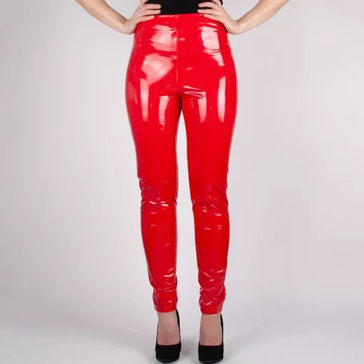 JEANS Housut>Daysie Thermo Wetlook housut punainen