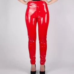 JEANS Housut>Daysie Thermo Wetlook housut punainen