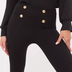 JEANS Housut></noscript>Dolce & Trendy Doe stretch-housut musta