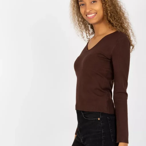 JEANS Pitkähihaiset Paidat>Ella neulospaita tummanruskea