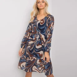 JEANS Minimekot>Ella Style Burano mekko kuvioitu navy