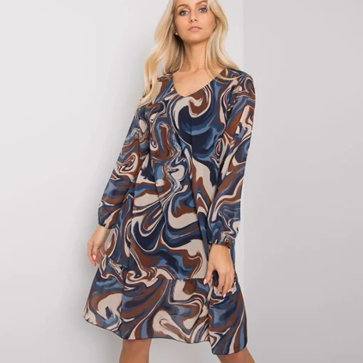 JEANS Minimekot>Ella Style Burano mekko kuvioitu navy