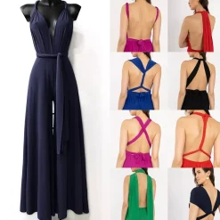 JEANS Jumpsuit-haalarit>Elle Bora Multi Tie jumpsuit navy