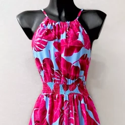 JEANS Maksimekot>Elle Carina kuvioitu mekko pinkki/turkoosi