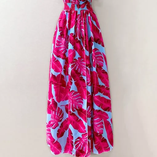 JEANS Maksimekot>Elle Carina kuvioitu mekko pinkki/turkoosi