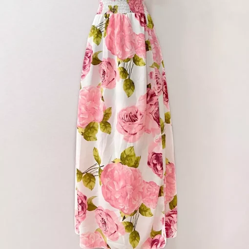 JEANS Maksimekot>Elle Carina roosakukkainen mekko