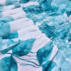 JEANS Maksimekot></noscript>Elle Carina turkoosikukkainen mekko