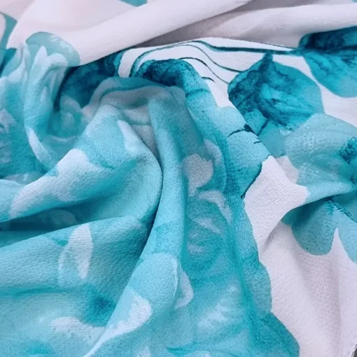 JEANS Maksimekot>Elle Carina turkoosikukkainen mekko