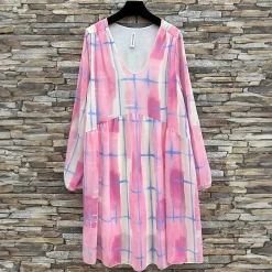 JEANS Tunikat>Elle Clara kuvioitu tunikamekko pinkki