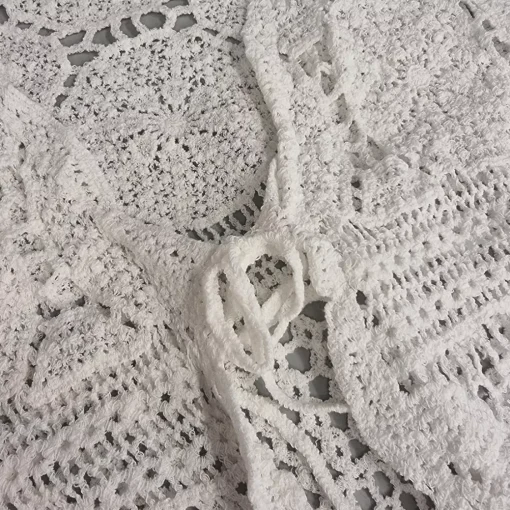 JEANS Lyhythihaiset Paidat Ja Topit>Elle Claro brodeerattu pitsiliivi valkoinen
