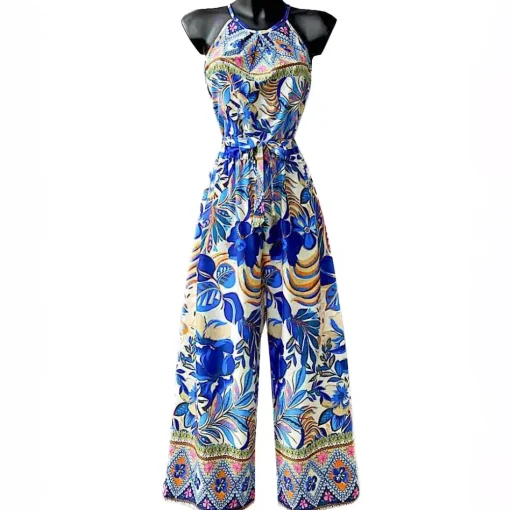 JEANS Jumpsuit-haalarit>Elle Daysie kuvioitu jumpsuit sininen