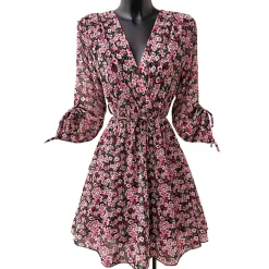 JEANS Minimekot>Elle Diane pikkukukkainen mekko pinkki