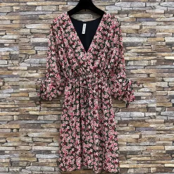 JEANS Minimekot></noscript>Elle Diane pikkukukkainen mekko pinkki