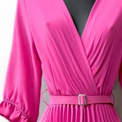 JEANS Maksimekot>Elle Elsa mekko vyöllä fuksia