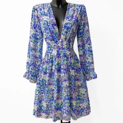 JEANS Minimekot>Elle Juliette pikkukukkainen mekko sininen