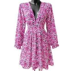 JEANS Minimekot>Elle Juliette pikkukukkainen mekko pinkki