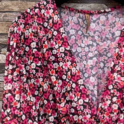 JEANS Minimekot>Elle Juliette pikkukukkainen mekko fuksia