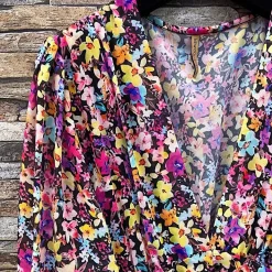 JEANS Minimekot>Elle Juliette pikkukukkainen mekko violetti