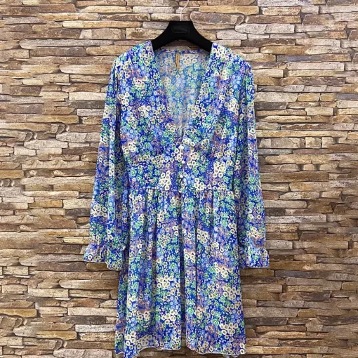 JEANS Minimekot>Elle Juliette pikkukukkainen mekko sininen