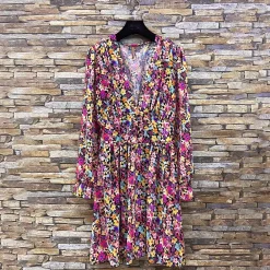 JEANS Minimekot></noscript>Elle Juliette pikkukukkainen mekko violetti
