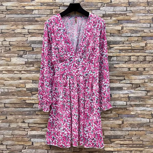 JEANS Minimekot>Elle Juliette pikkukukkainen mekko pinkki