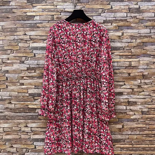 JEANS Minimekot>Elle Juliette pikkukukkainen mekko fuksia
