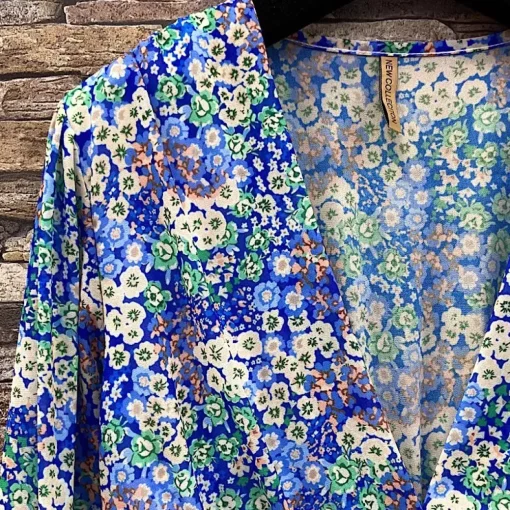 JEANS Minimekot>Elle Juliette pikkukukkainen mekko sininen
