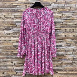 JEANS Minimekot></noscript>Elle Juliette pikkukukkainen mekko pinkki
