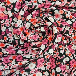 JEANS Minimekot></noscript>Elle Juliette pikkukukkainen mekko fuksia