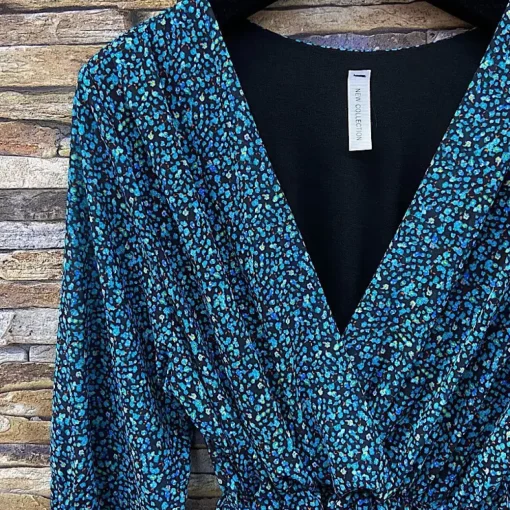 JEANS Minimekot>Elle Liberty pikkukukkainen mekko sininen