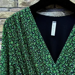 JEANS Minimekot>Elle Liberty pikkukukkainen mekko vihreä