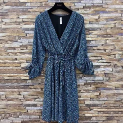 JEANS Minimekot></noscript>Elle Liberty pikkukukkainen mekko sininen
